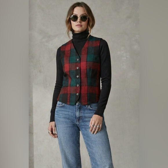 Pendleton Jackets & Blazers - Vintage Pendleton Vest 8 Multicolor Plaid 100% Pure New Virgin Wool Made In USA